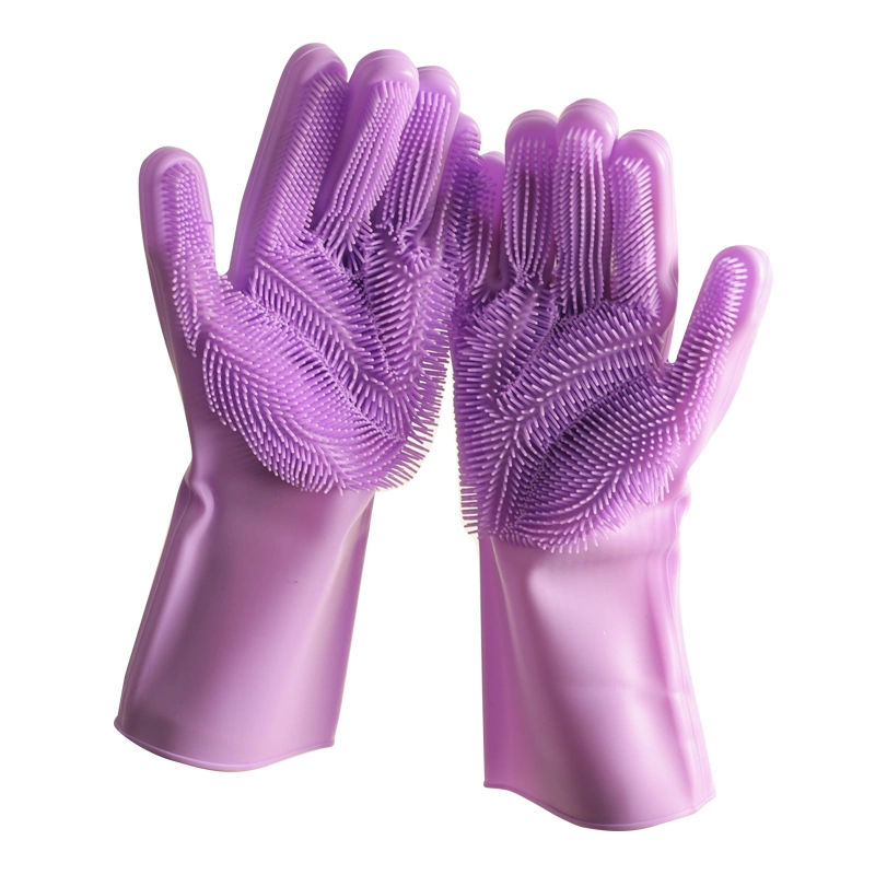 Made in China Multi Function FDA Silicone Kitchen Cleaning Dishwashing Gloves