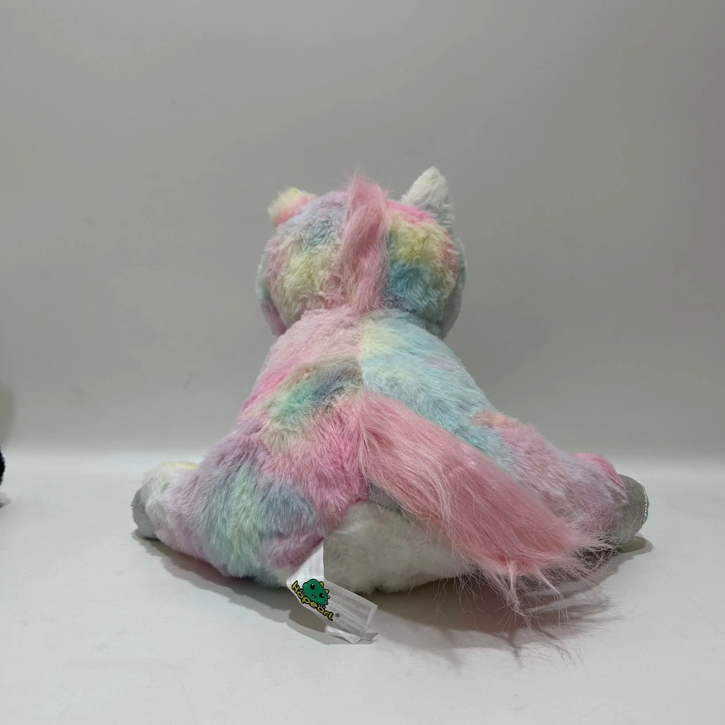 Sensor erhellen Plüsch Einhorn mit Musik flauschigen Tie-Dye Spielzeug BSCI Factory