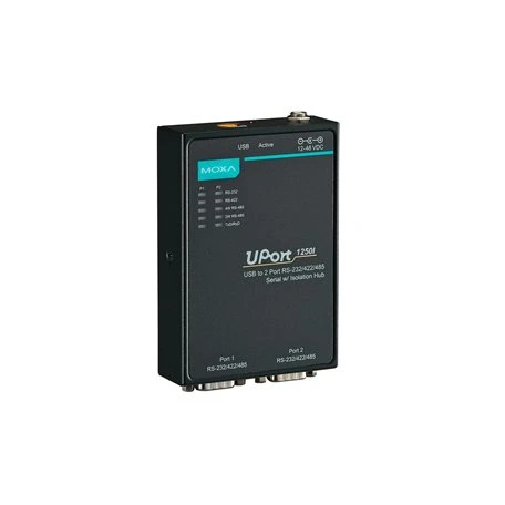 Switch Ethernet industrial Moxa Uport 1250I USB2 Puerto con luz Barrera