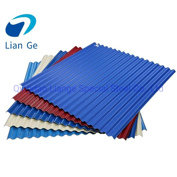 Liange Prepainted Gi Galvanized Profiled Iron Roof Tiles Color Zinc Coated Metal Galvalume Corrugated Steel Plate for Roof Price