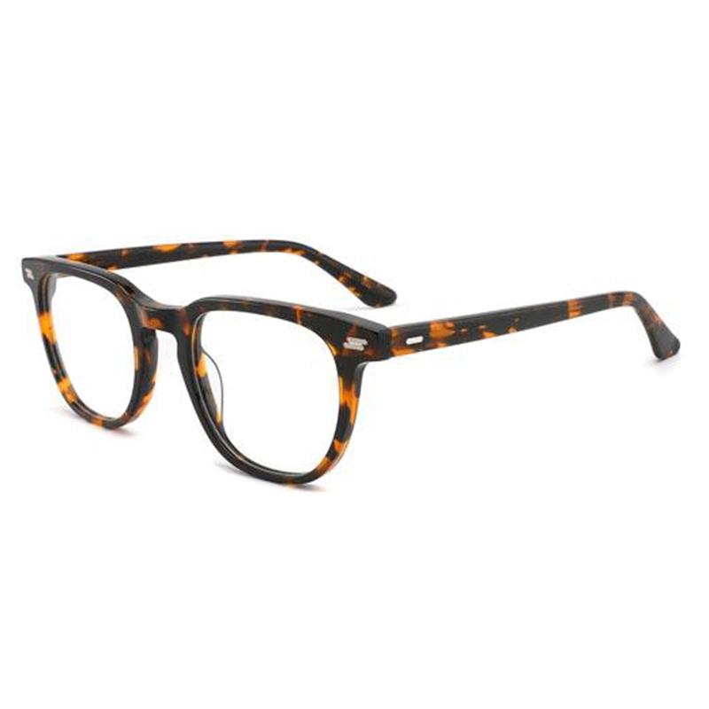 Design clássico Candy Color Acetato Brilhante Crystal Demi delicadeza óculos normais para Homens Mulheres estruturas ópticas