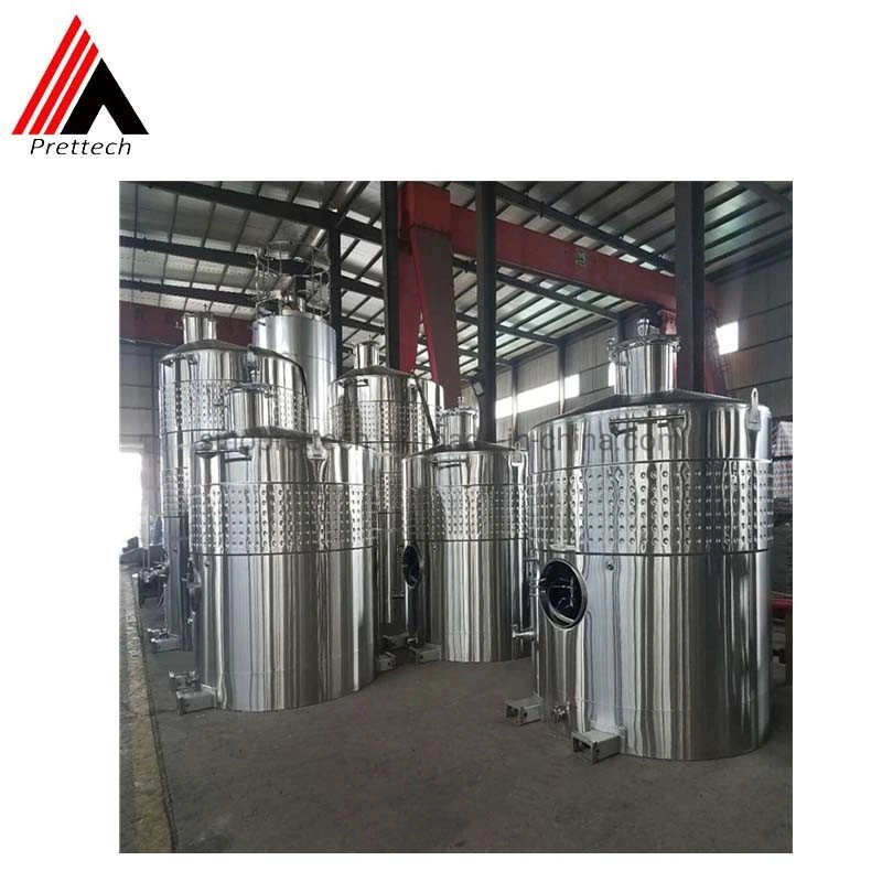 Stainless Steel Industrial Wine Fermentation Tank Equipment with Reinforced Forklift Channel