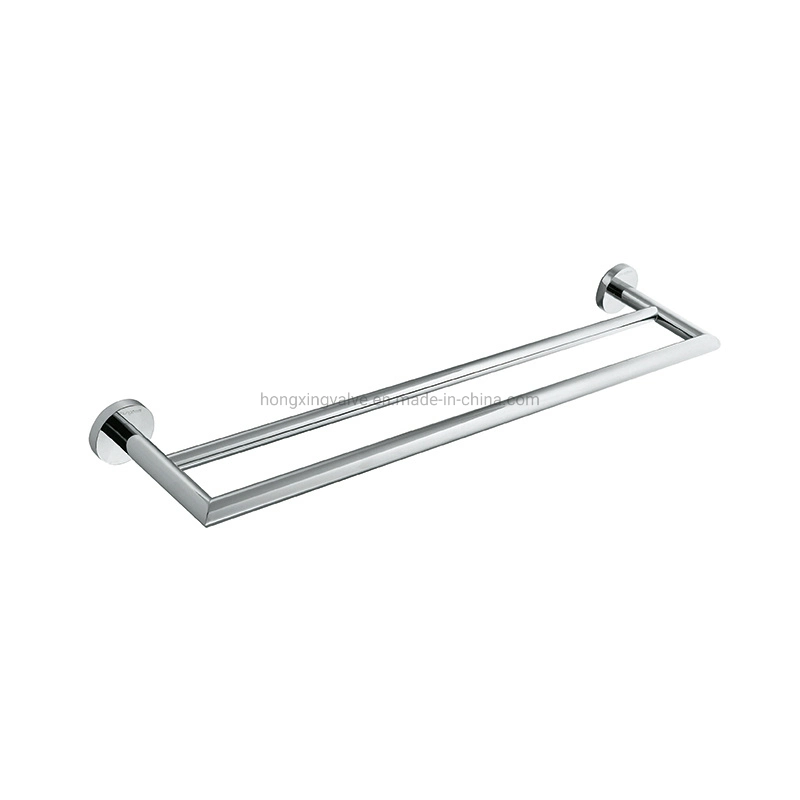 Double Chrome Plate Brass Made Durable Bathroom Towel Bar