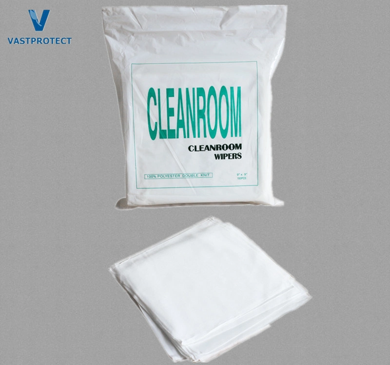 1009 Lint Free Laser Cold Cut 100% Polyester Clean Room Wipes