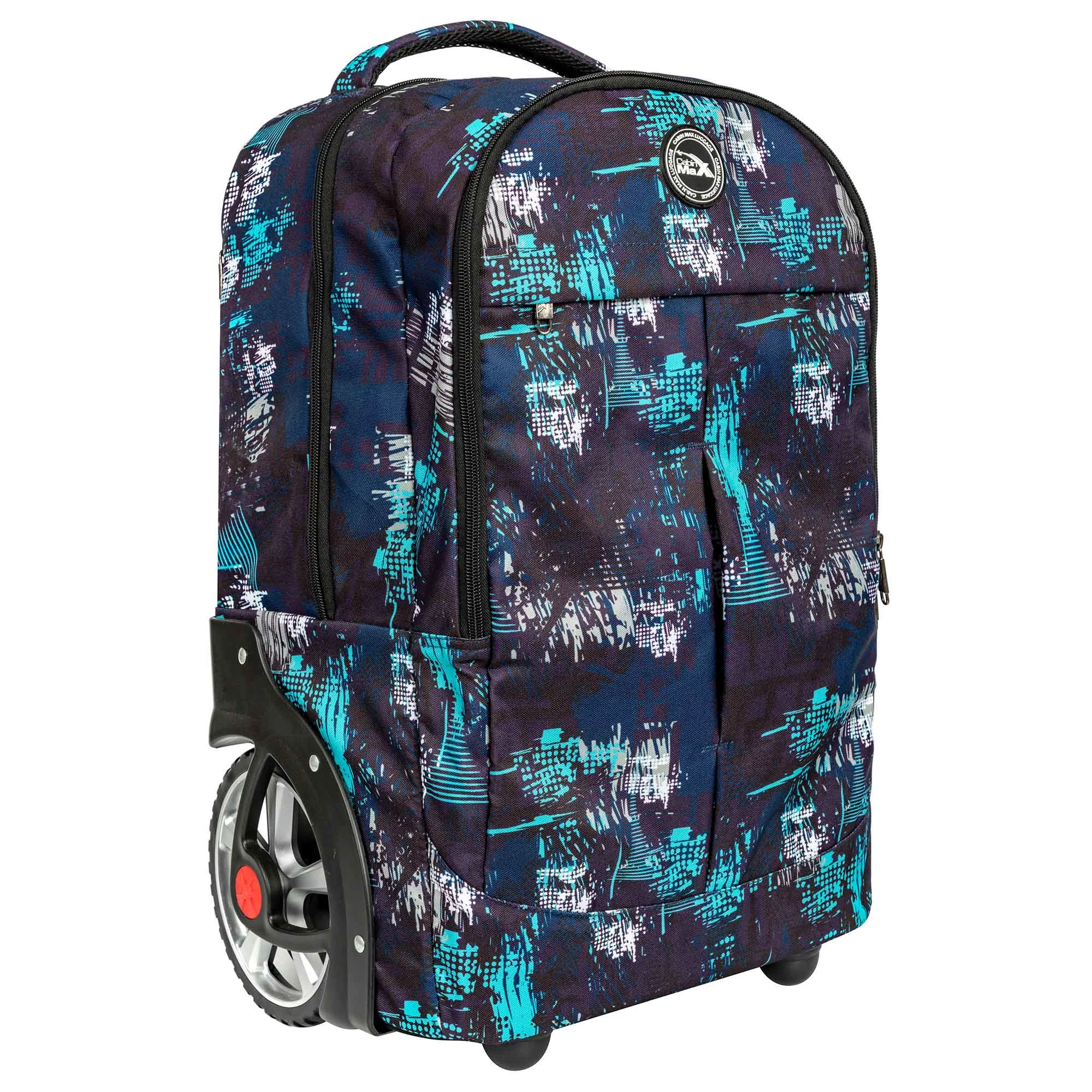 Trolley Reisen Outdoor wasserdichte Rucksack Tasche mit kundenspezifischen Overall Printing Rollertasche Mit Rädern