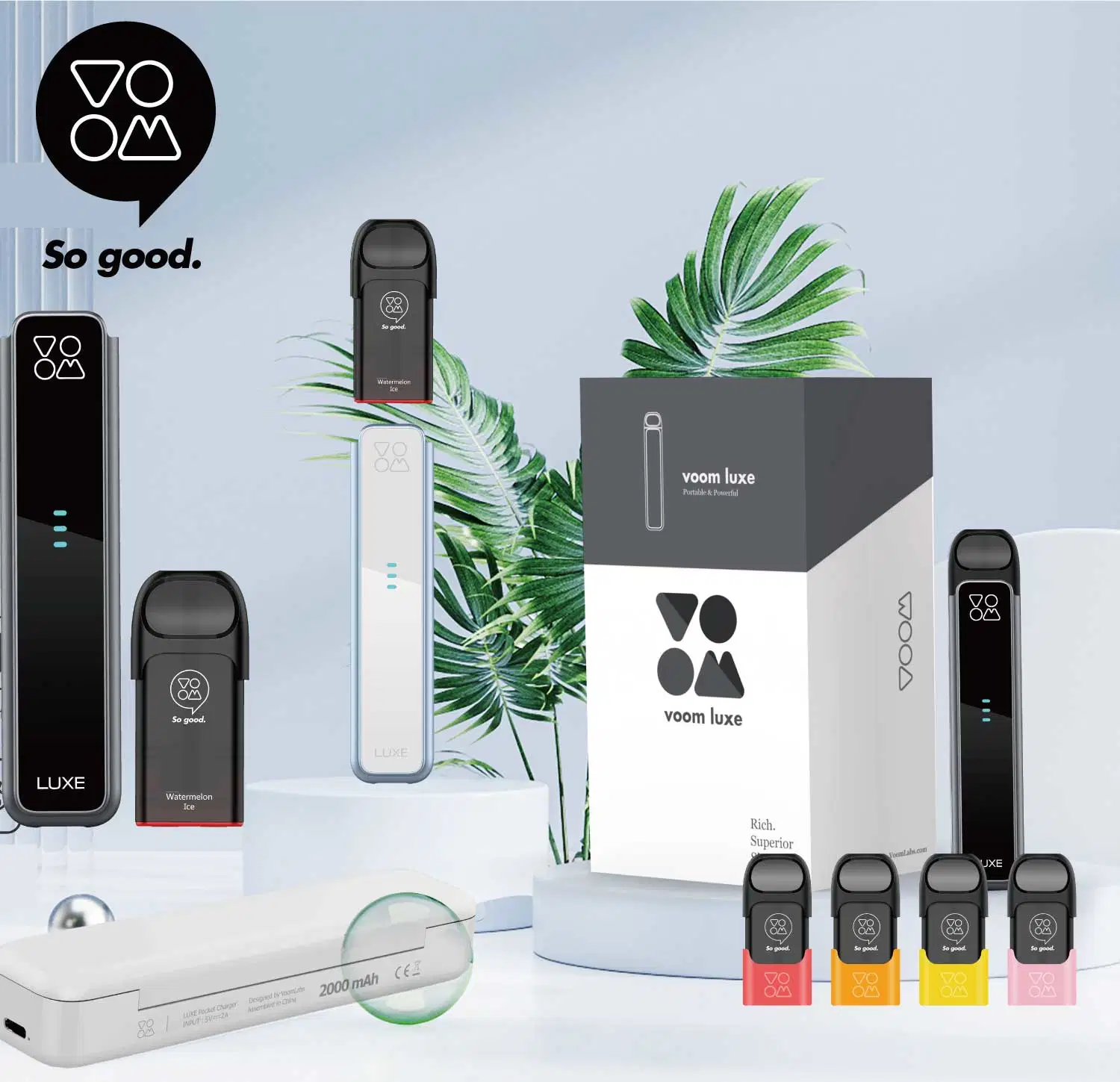 Luxus Mode Accessoires für ein erhöhtes Style Voom Luxe Kit 800-Bläschiger Einweg-Vape