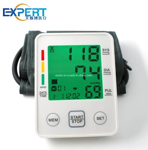 Elektronisches Sphygmomanometer Gesundheitswesen Digitaler Blutdruck-Monitor Oberarm Bp Messgerät