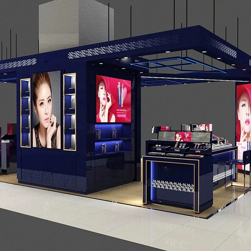 Shopping Malls Booth Cosmetic Display Cabinet