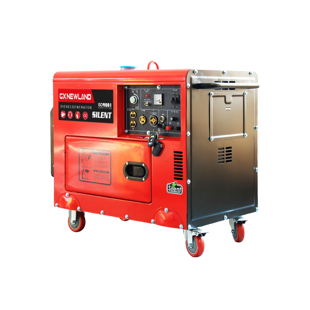 5 kW 6 kW potência portátil Insonorização Diesel Generator preço