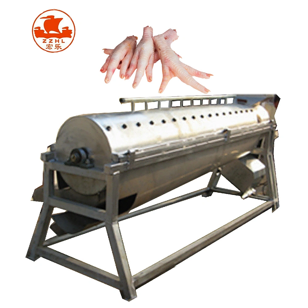 24h on Line 380V Wood Box Feet Peeler Chicken Processing Machine