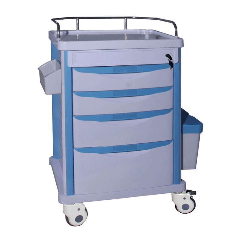 Medical Equipment Portable ABS Plastic Medicine Trolley