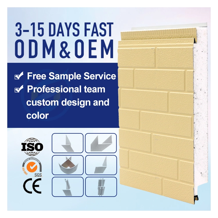 Quick Delivery Polystyrene EPS Sandwich Panel Partition Wall/ Outdoor Indoor