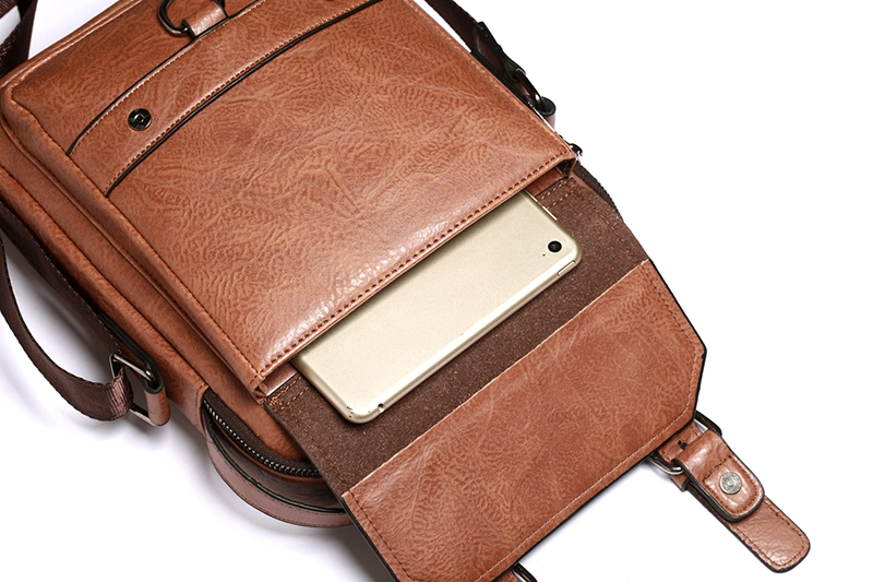 Weixier 2020 New Fashion Crossbody Leather Messenger Men Vintage Casual Shoulder Bags Zipper Man Handbags Tote Bag