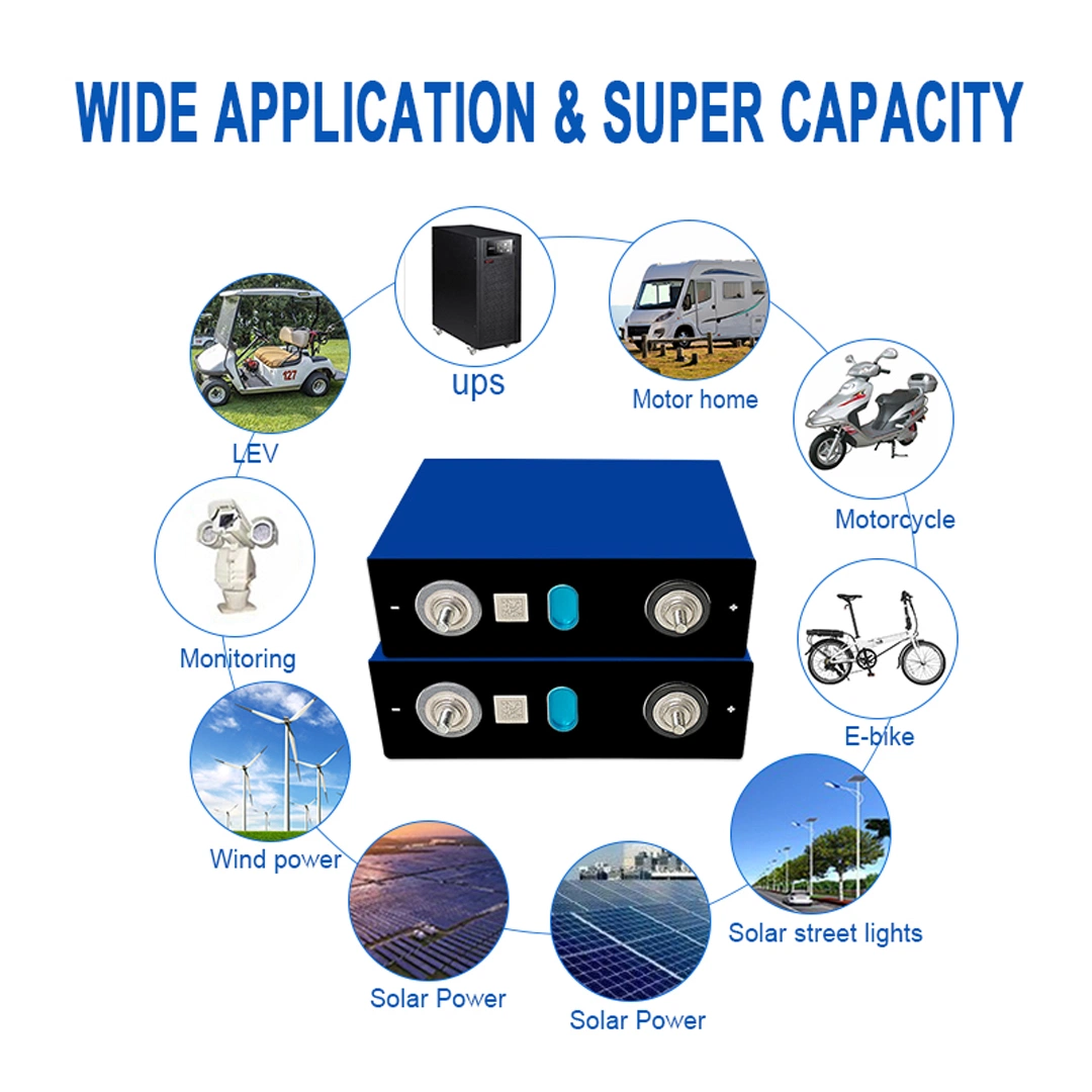 3.2V 340ah LiFePO4 Battery DIY 12V 24V 340ah for Electric Car/RV/Solar Energy Storage System