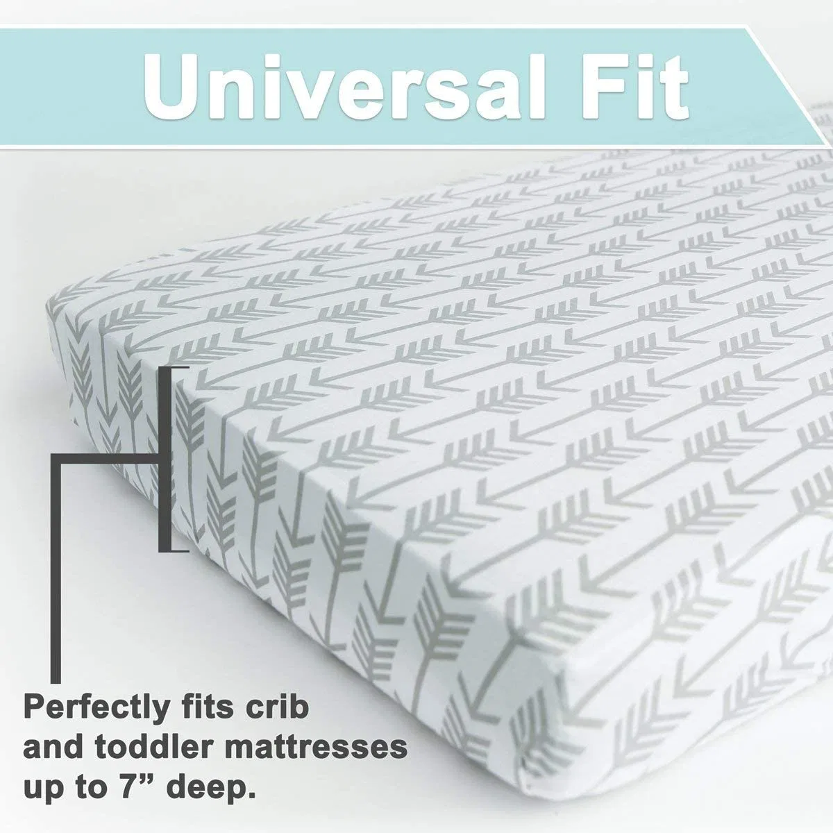 Fitted Cotton Crib Cover Flexible Universal Fit Baby Cradle Sheets