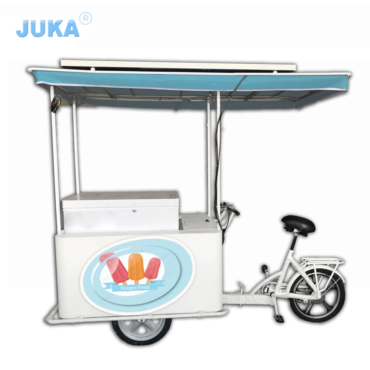 High quality/High cost performance  Proper Price Ice Cream Bicycle with 158 Liters Freezer Outdoor Electric Tricycles