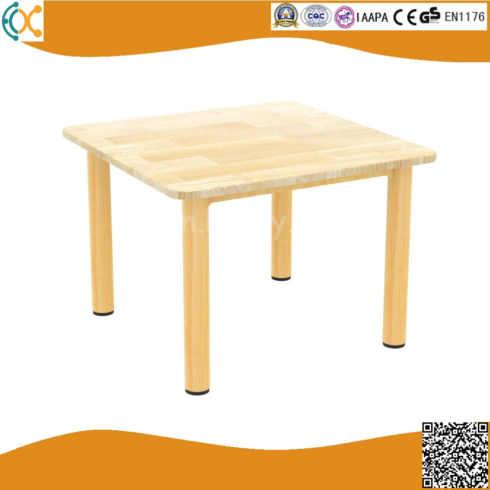 Top Solid Wood Dining Table Kids Long Table for Nursery