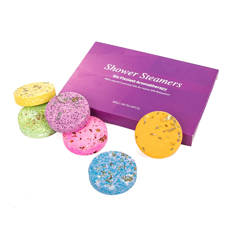 Aromatherapy Shower Steamers Rose Kids Organic Bath Bomb Rainbow Bath Ball