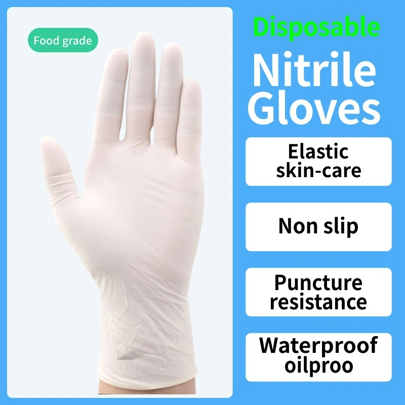 Colorful Cheap Latex Vinyl Free Nitrile Gloves Powder Free Medical Grade Food Grade Examination Disposal Nitrile Gloves