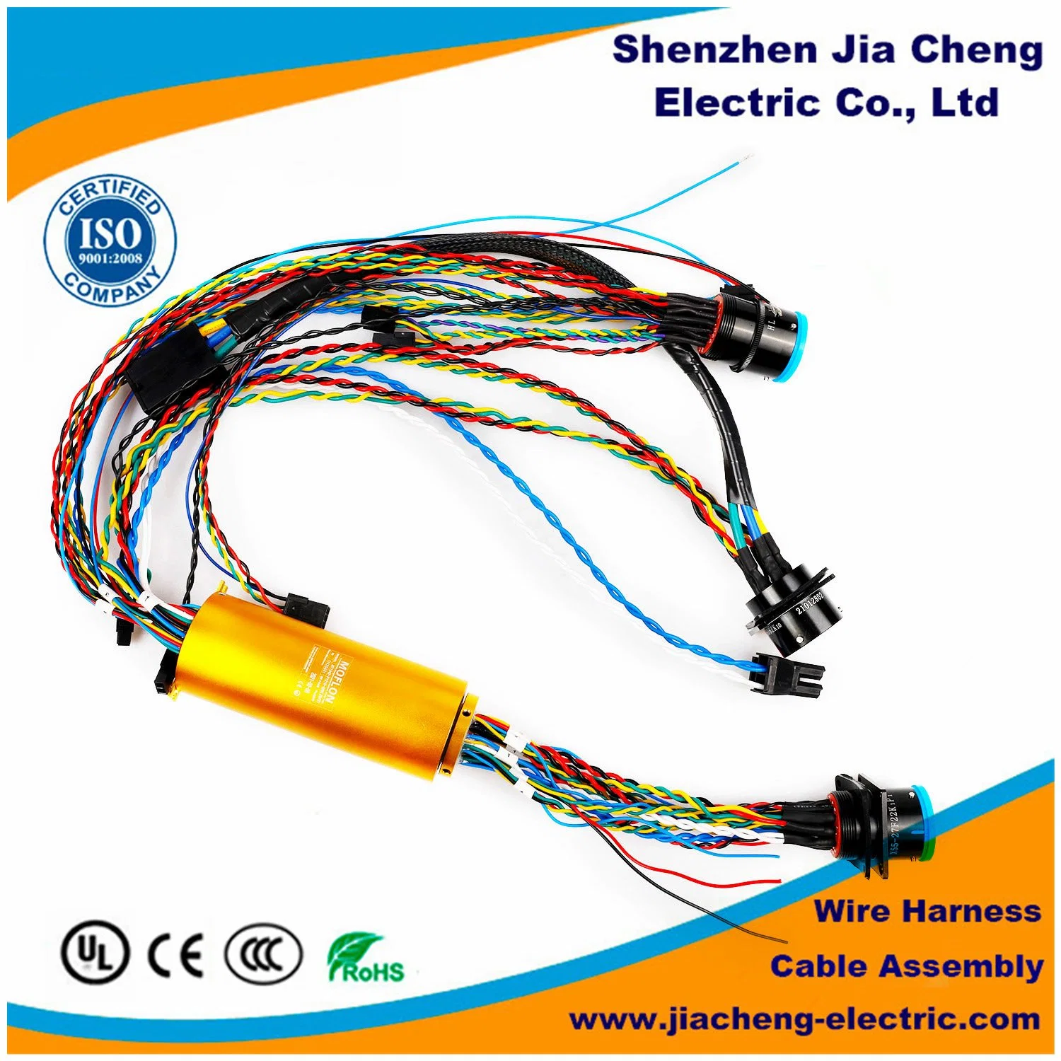 UL1007 Molex 4 Pin Pitch Power Harness Computer Cable Assembly