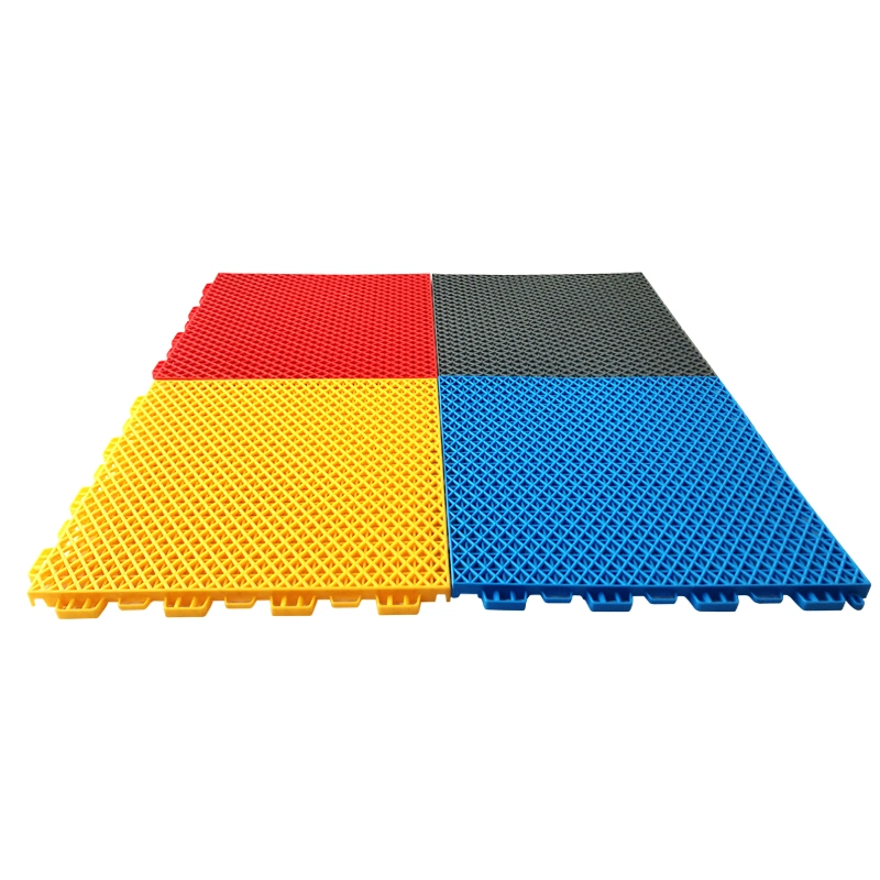 China Manufacturer Fuxuan Polypropylene Sports Court Plastic Floor Outdoor Basketball Court Flooring