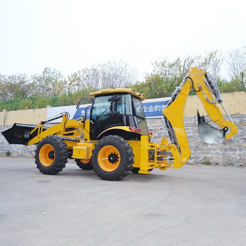 Good Price 4WD Small for Sale 4 in 1 Bucket Multi Function Cheap Backhoe Loader