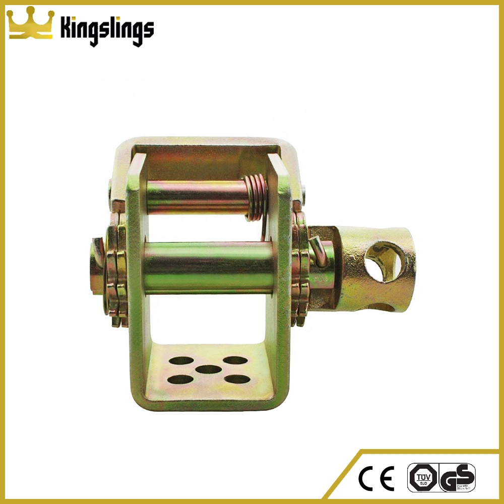 2inch 10000lbs Yellow Zinc Plating Heavy Truck Winch with Base 5 Hole