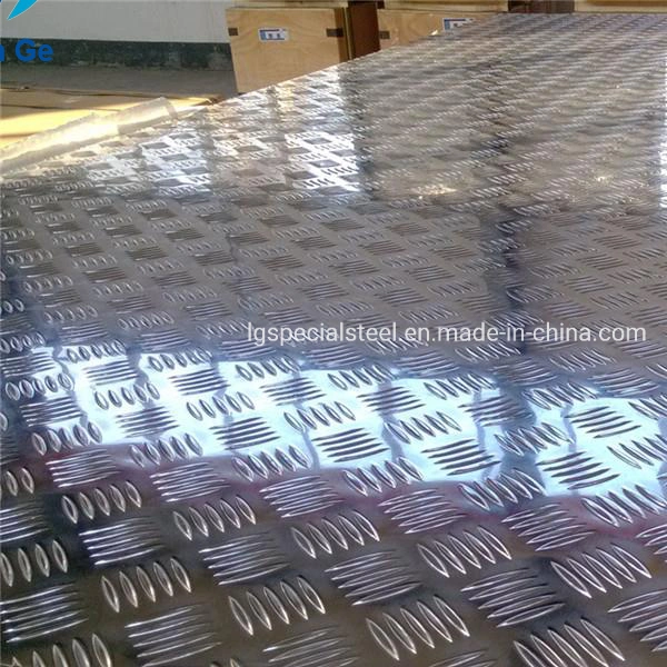 4X8 5 Bar Aluminum Tread Checkered Plate