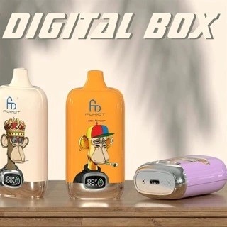 Fumot Digital Box 12000 Puffs Disposable/Chargeable Vape Randm Rechargeable E Cigarette