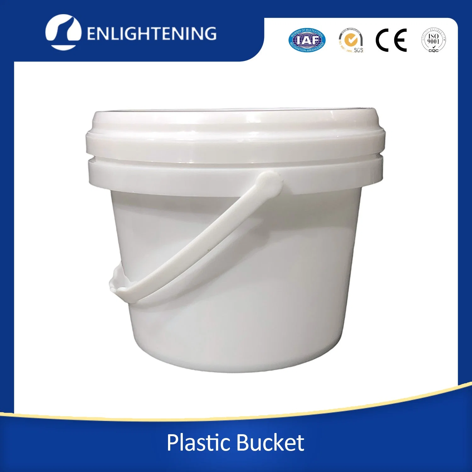 Factory Price 20 Litre Square Plastic Pail with Lid Supply From Stock