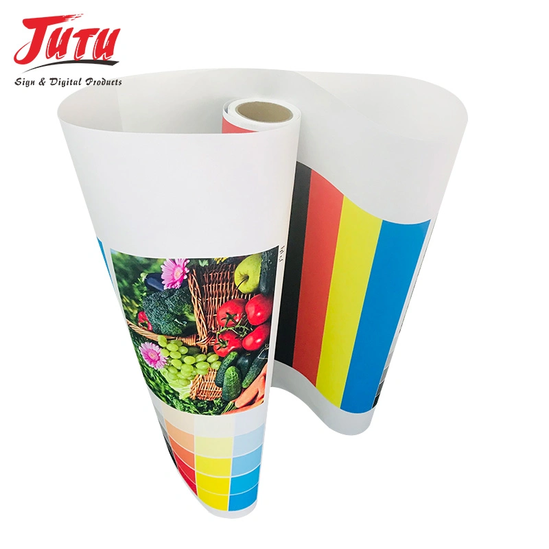 Jutu Inkjet Painting White Substrate for Solvent Printing Eco-Solvent Waterproof Semi-Glossy Polyester Canvas