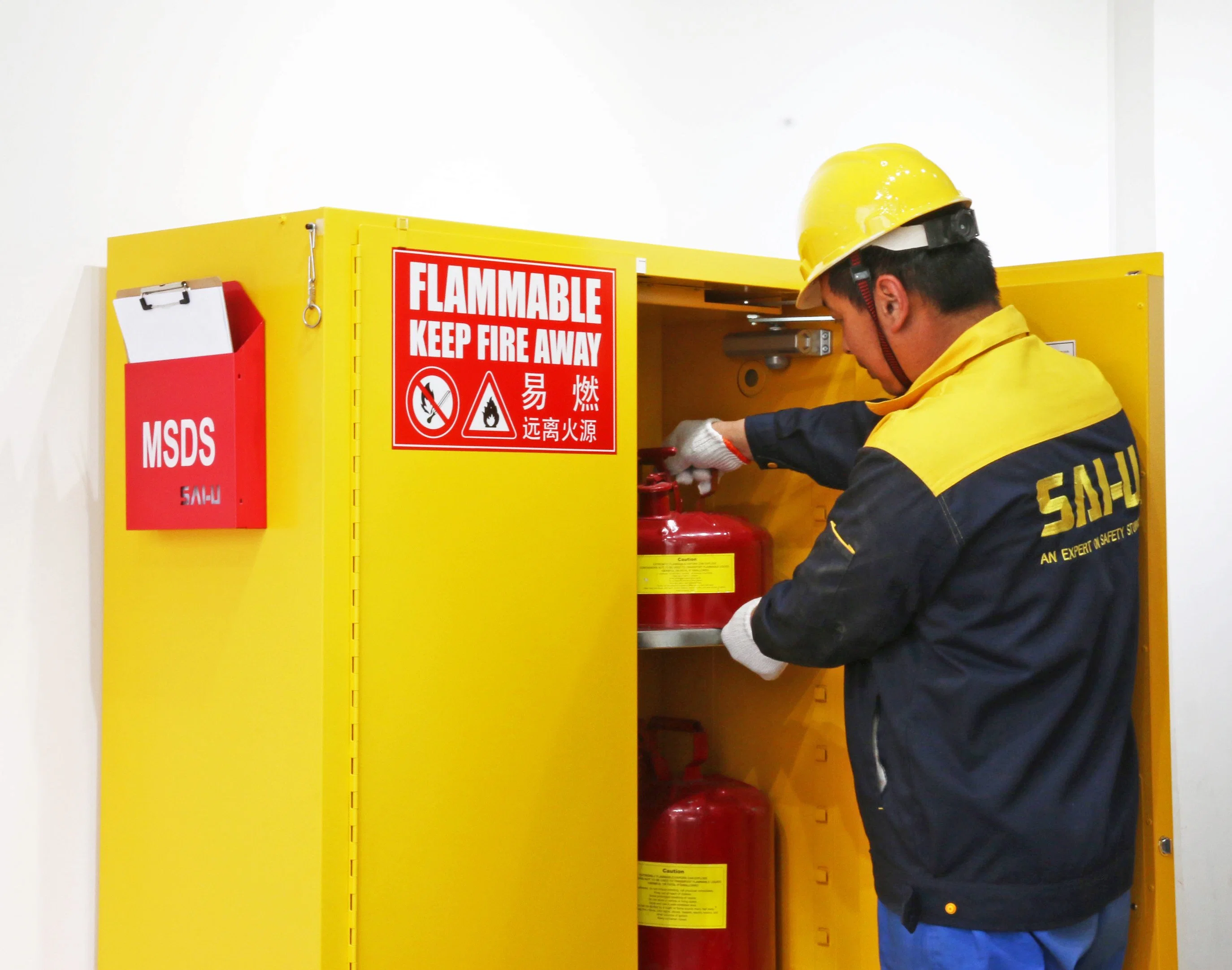 Sai-U Fireproof Safety Storage Cabinet for Flammable Liquids Hazardous Substance Storage