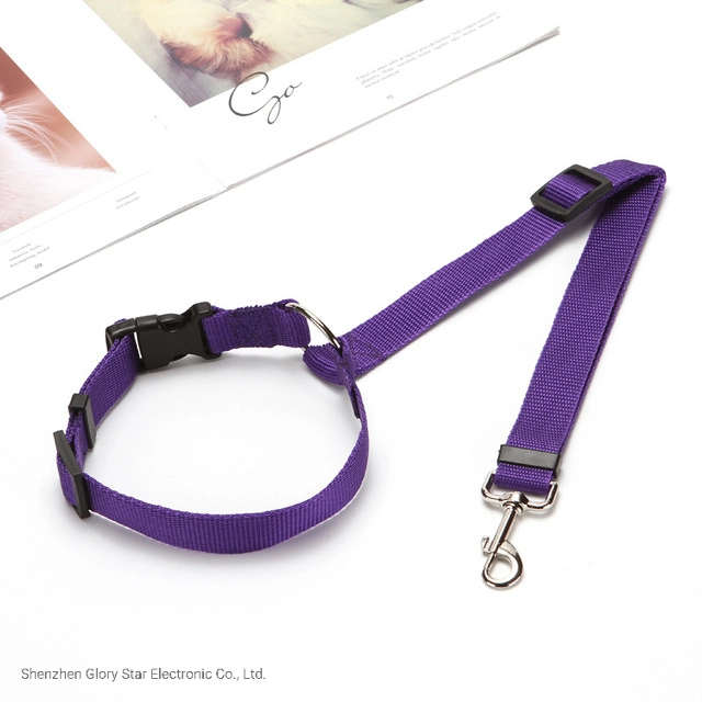 Pet Nylon Leash Dog Products حزام أمان الكلاب مع مقعد خلفي