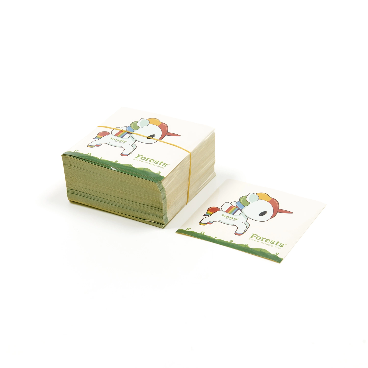 Custom Logo Eco-Friendly Label Stickers Customized Business Card