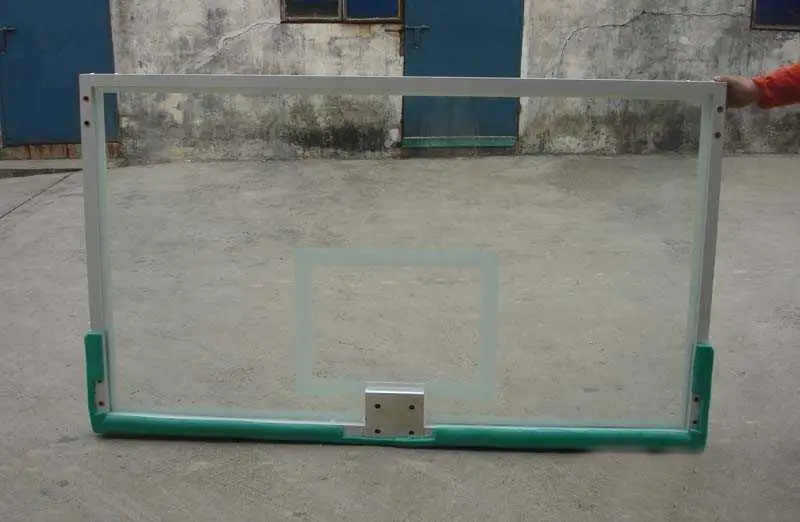 High quality/High cost performance 10mm Transparent Tempered Glass Durable Basketball Backboard