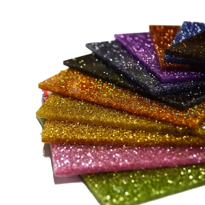 Directamente Glitter acrílico tejido de hoja con una larga vida útil de deflector de acrílico