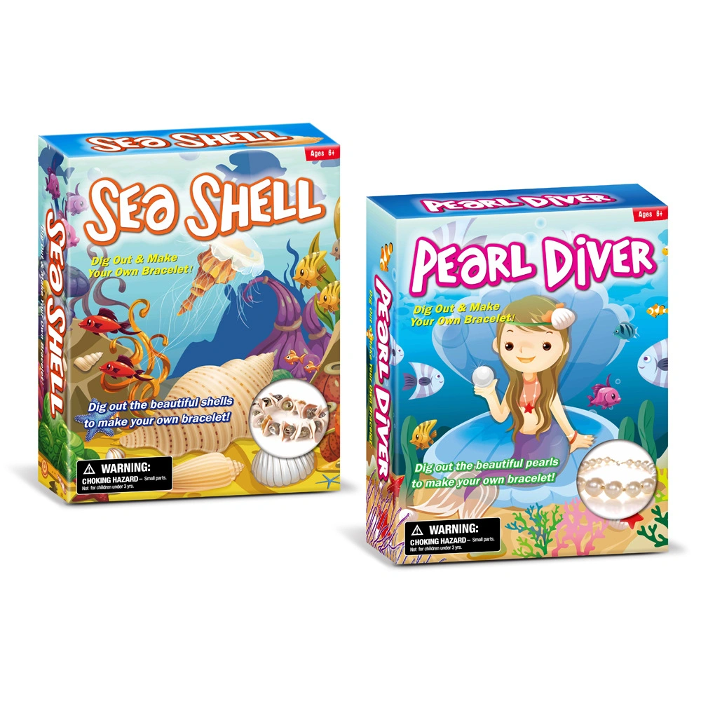 Сделай сам Археология Диг Seashell Pearl Браслет день рождения подарок Учебная игрушка