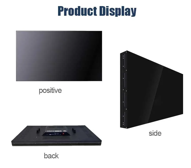 65 Inch Multi Screen 2X2 2X3 4X4 0.88mm Ultra Narrow Bezel LCD 1080P Video Wall Monitor