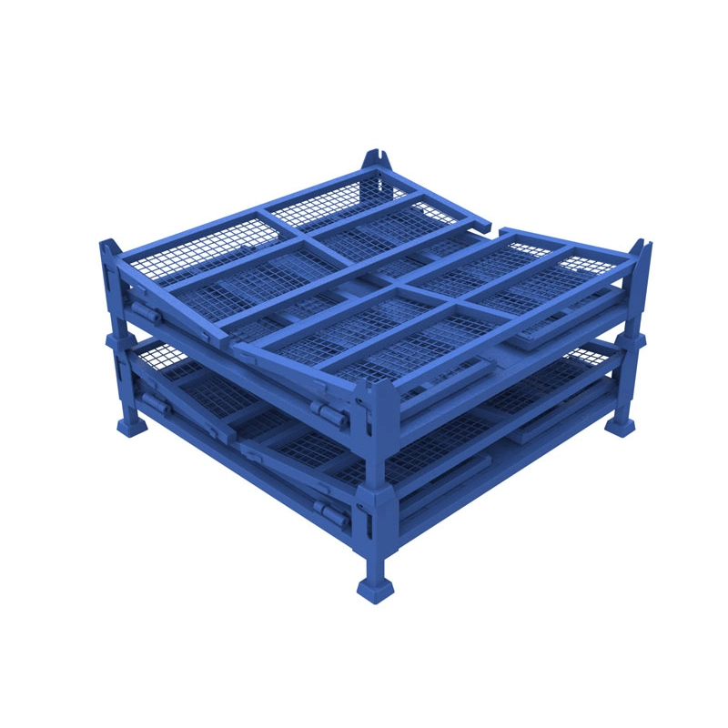 Full Welding Storage Cage Goods Shelves with Durable Pallet