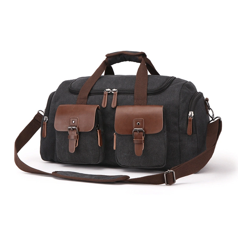 European Style Vintage Travel Bag Canvas Handbag Travel Bag Man Bag One Shoulder Crossbody Handbag