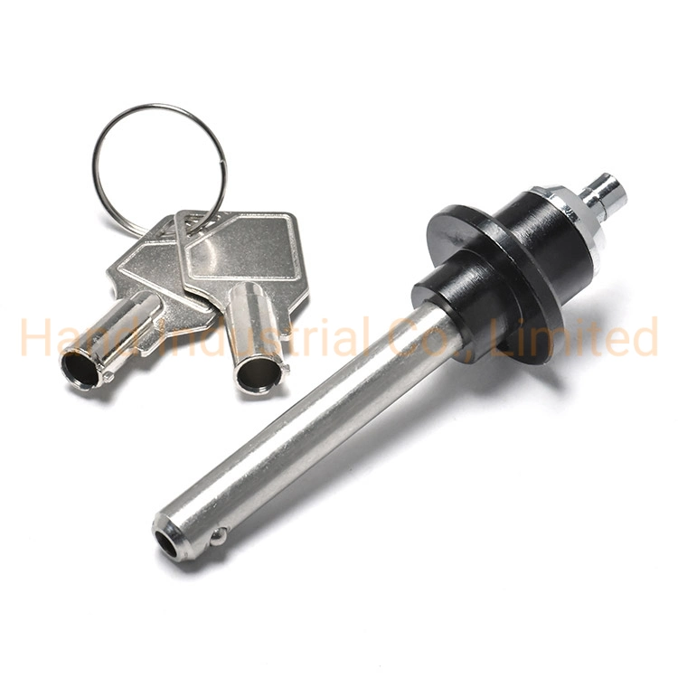 SS304 316 303 with Key Spring Round Head Customized Quick Release Ball Lock Pin