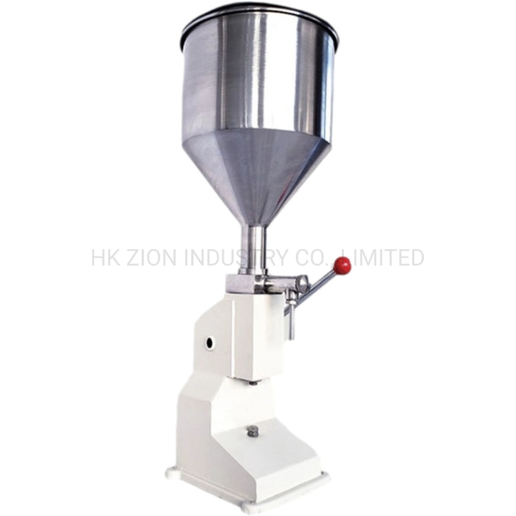 Stainless Steel Hand Pressure Perfume Lotion Liquid Filling Machinery Handle Filler Honey Manual Bottle Filling Machine