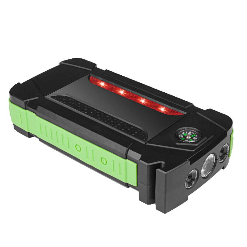 Démarreur-batterie auxiliaire multifonction de pointe 5 V 12 V 16 V. Chargeur de secours avec lampe de poche à LED