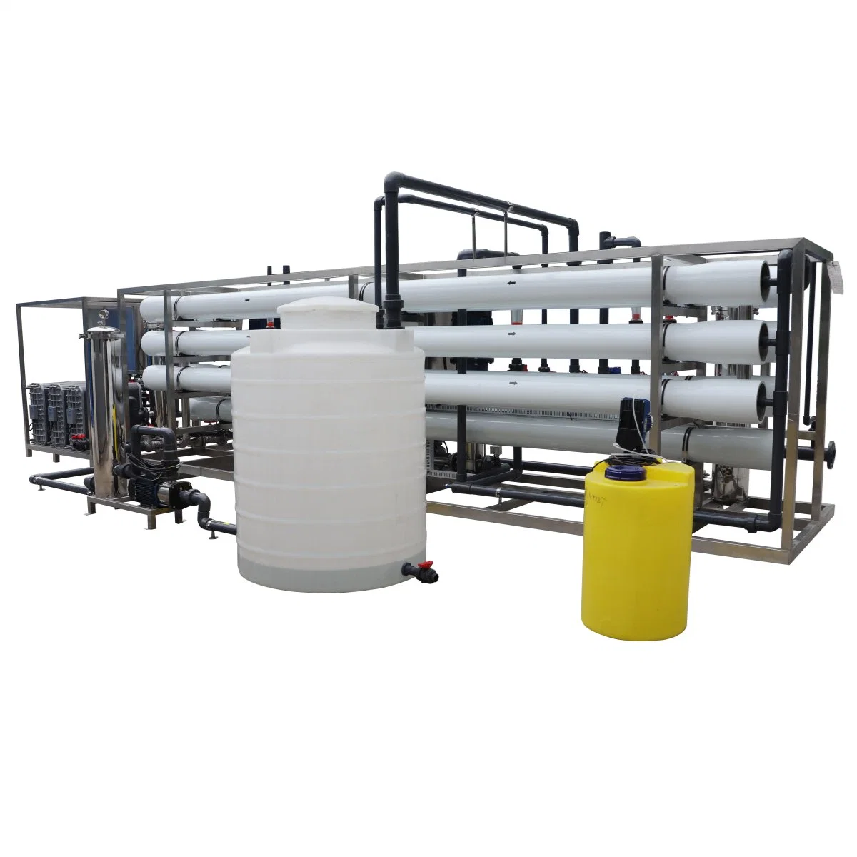 Elektroindustrie Double Pass Reverse Osmosis System mit EDI Mix Bett Ultra Reinwasser für Kessel Pharmazeutische Modul System Ion Austausch 12t/H