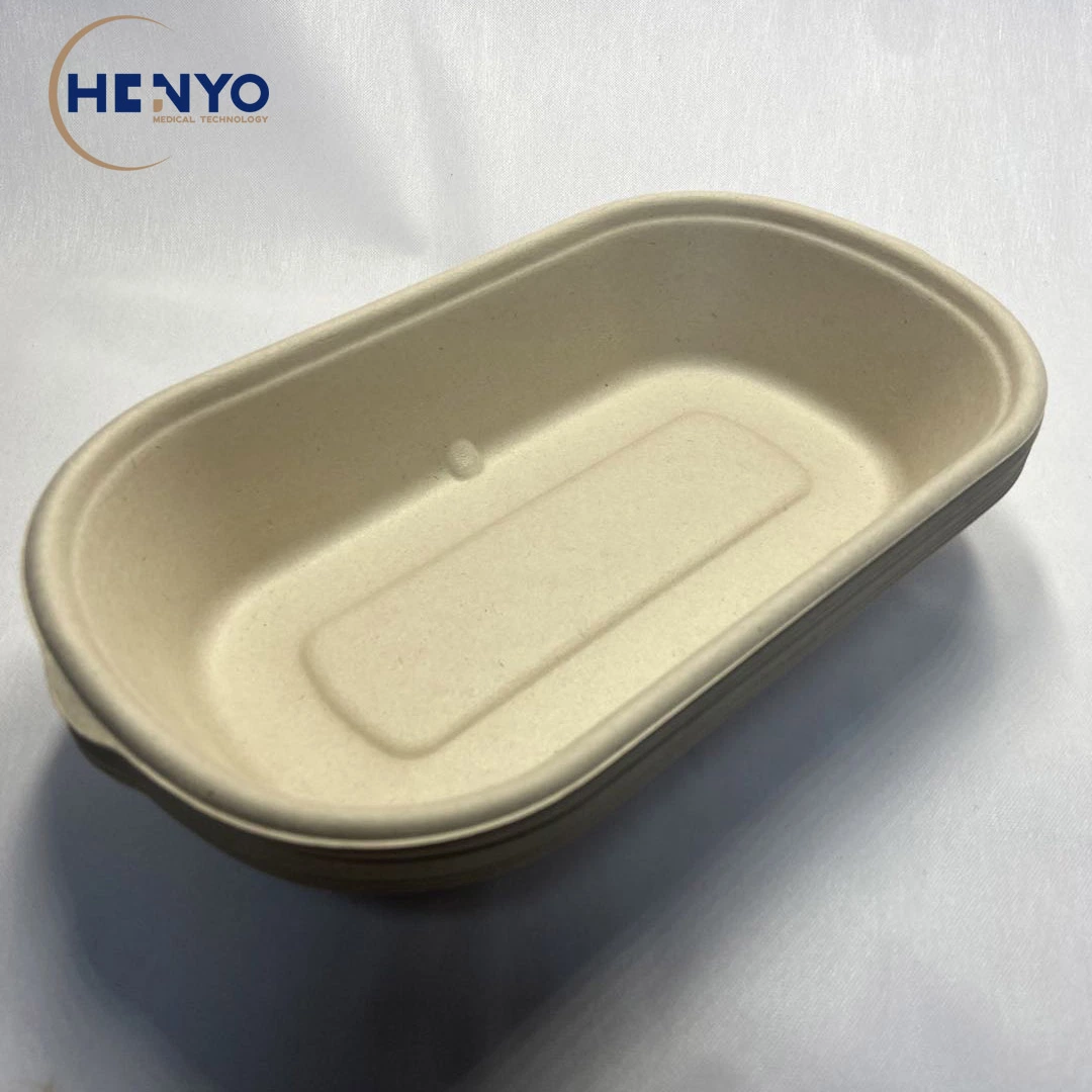 850ml Single Compartment Eco-Friendly Biodegradable Tableware Lunch Box Mess Tin