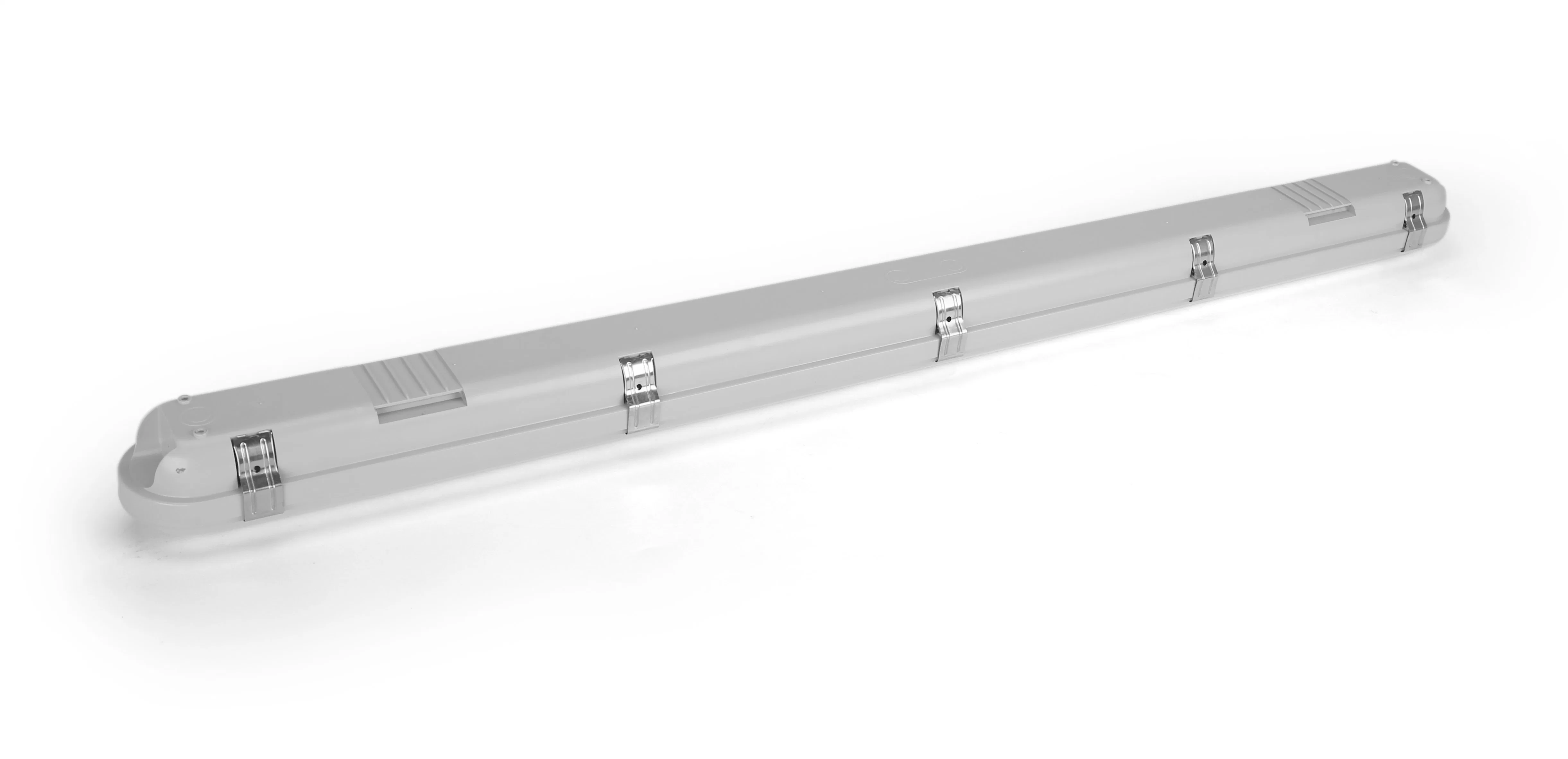 Luz à prova de água IP65, 4 pés/24 W, luminária LED à prova de água, pó Candeeiro de luz linear à prova de triníprova com lâmpada estanque Vapor, para exterior, húmido Luz de prova