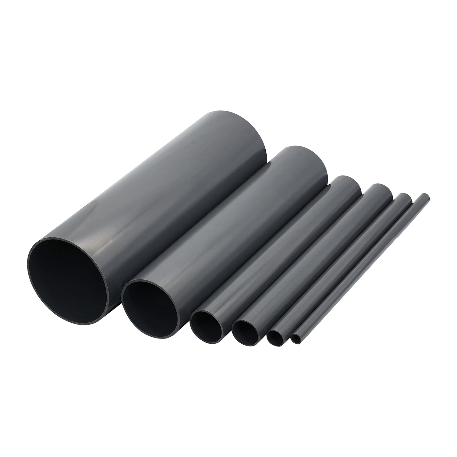 DN20mm DN25mm DN32mm DN40mm DN90mm Pn6/Pn8/Pn10/Pn16 Plastic Grey Color PVC UPVC MPVC Pipe for Construction/Electric/Chemical/ISO Certificates