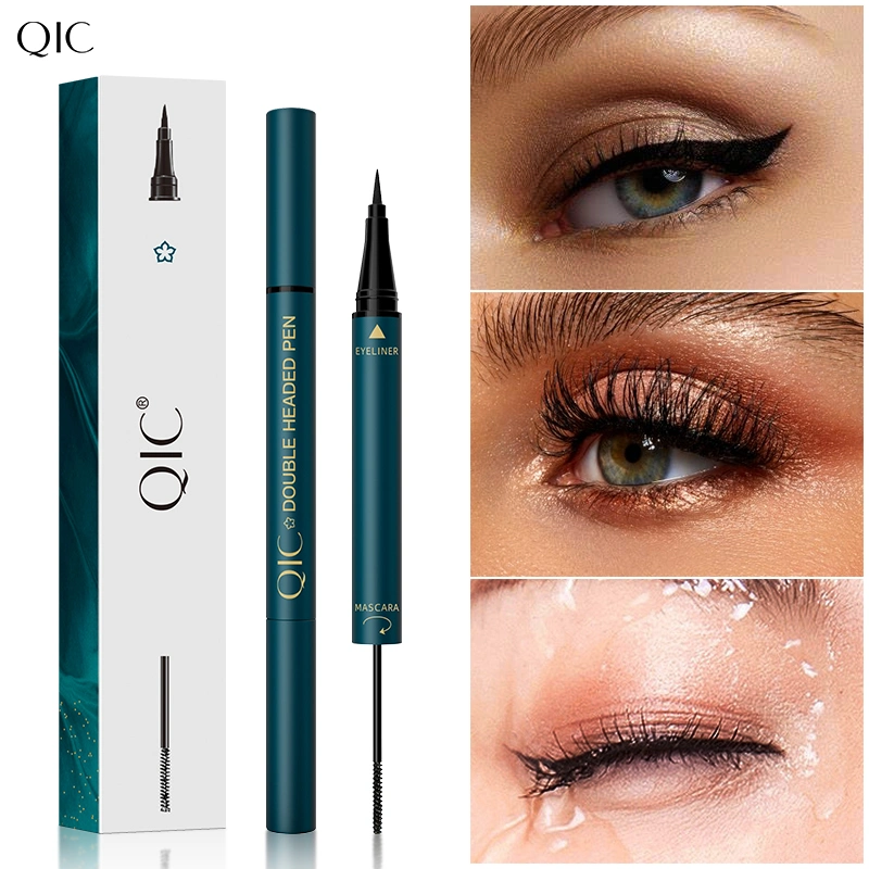 Factory New Arrival Waterproof Eyeliner Wholesale/Supplier Cosmetic Eye Liner Liquid Eyeliner and Mascara 2 in 1