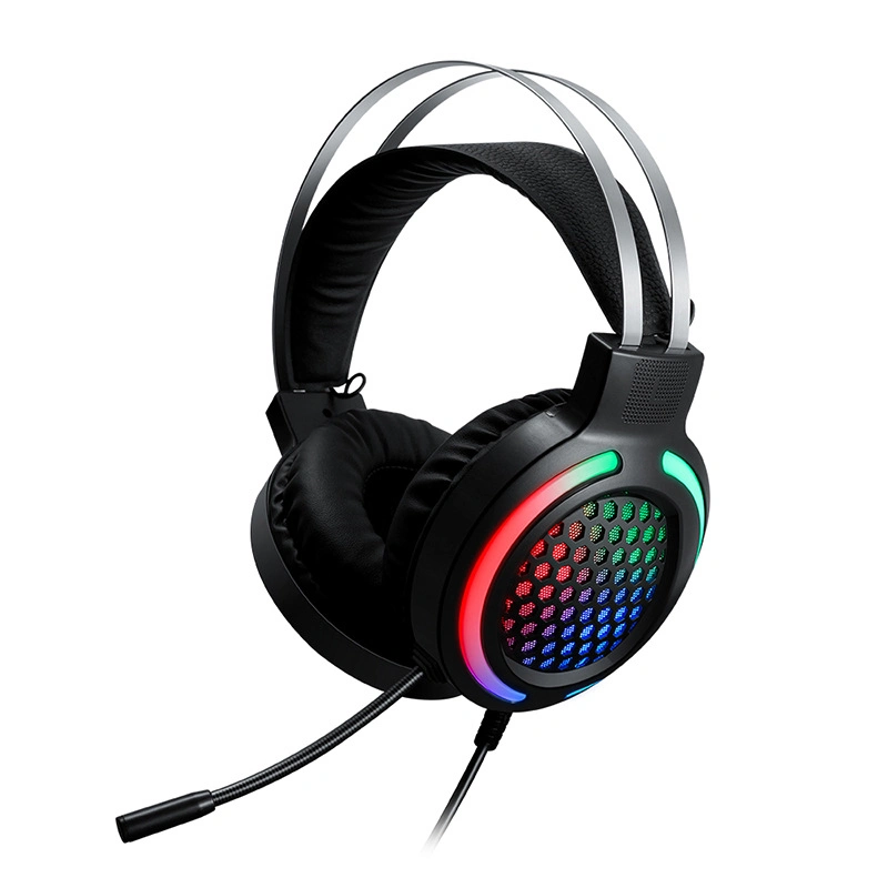 Juego de juegos RGB con cable cuatro juegos de auriculares auriculares de teclado y ratón alfombrilla para oficina