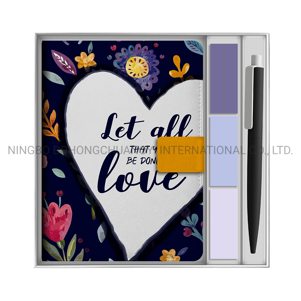 Promotional Gift Stationery Journal Notebook Set for Love